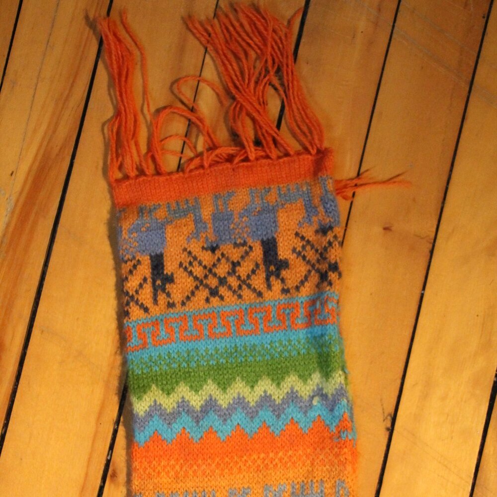 Alpaca Wool Hand Knitted Scarf
